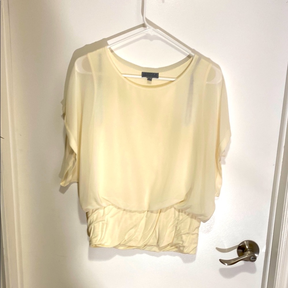 Elegant Cream Women's Top